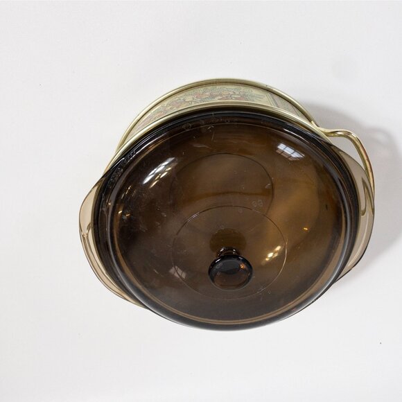 Vintage Pyrex Originals Fireside 2-Quart Casserole Dish W/ Amber Glass Lid - Picture 15 of 16